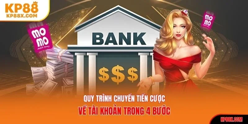 Quy trình 4 bước khi rút tiền KP88